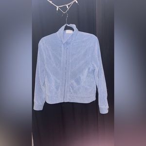 Light Blue Zip Up Jacket